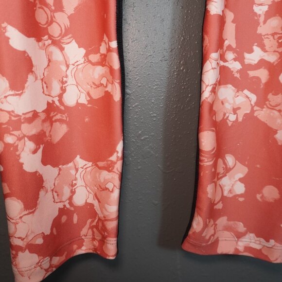 Under Armour Womens Black And Peach Compression Edgelit Ankle Crop Size Medium - Picture 3 of 8